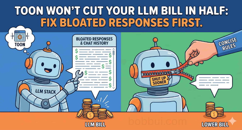 TOON Won’t Cut Your LLM Bill in Half: Fix Bloated Responses First